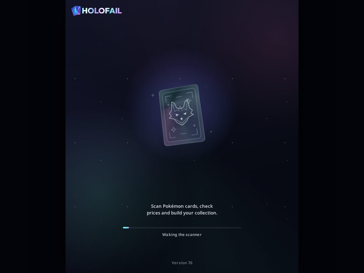 Landing-page snapshot of holofail.com