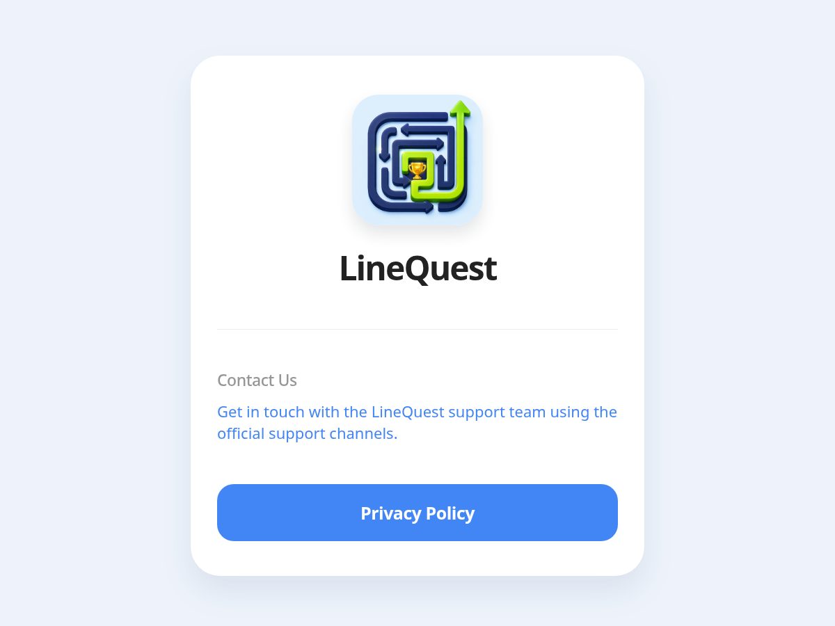 Landing-page snapshot of linequest.men