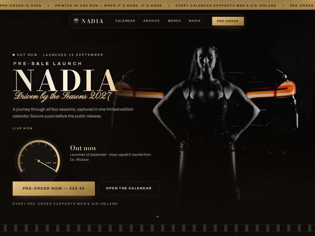 Landing-page snapshot of nadiastore.com