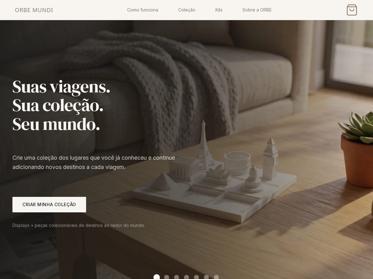 Landing-page snapshot of orbemundi.com