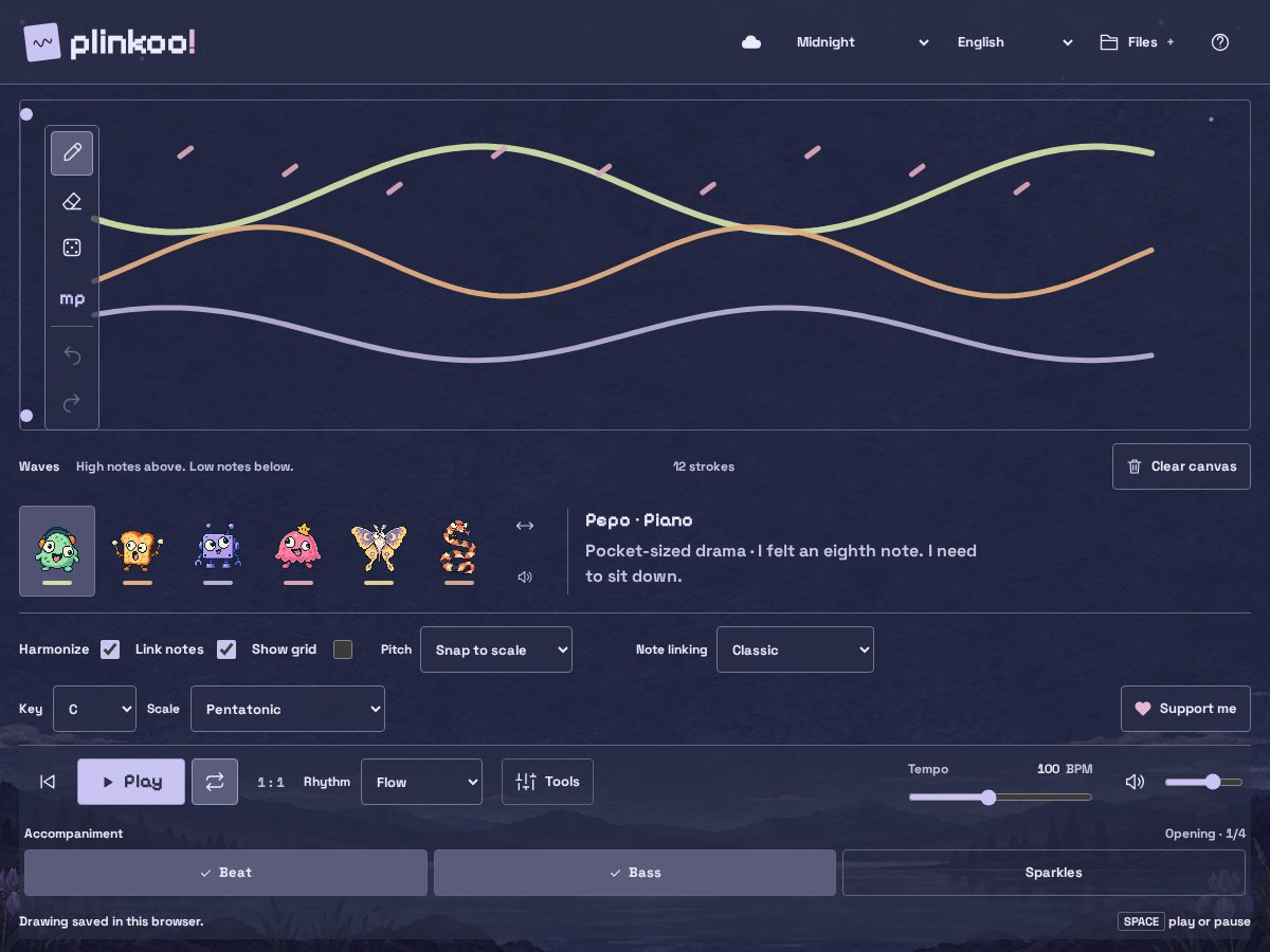Landing-page snapshot of plinkoo.app