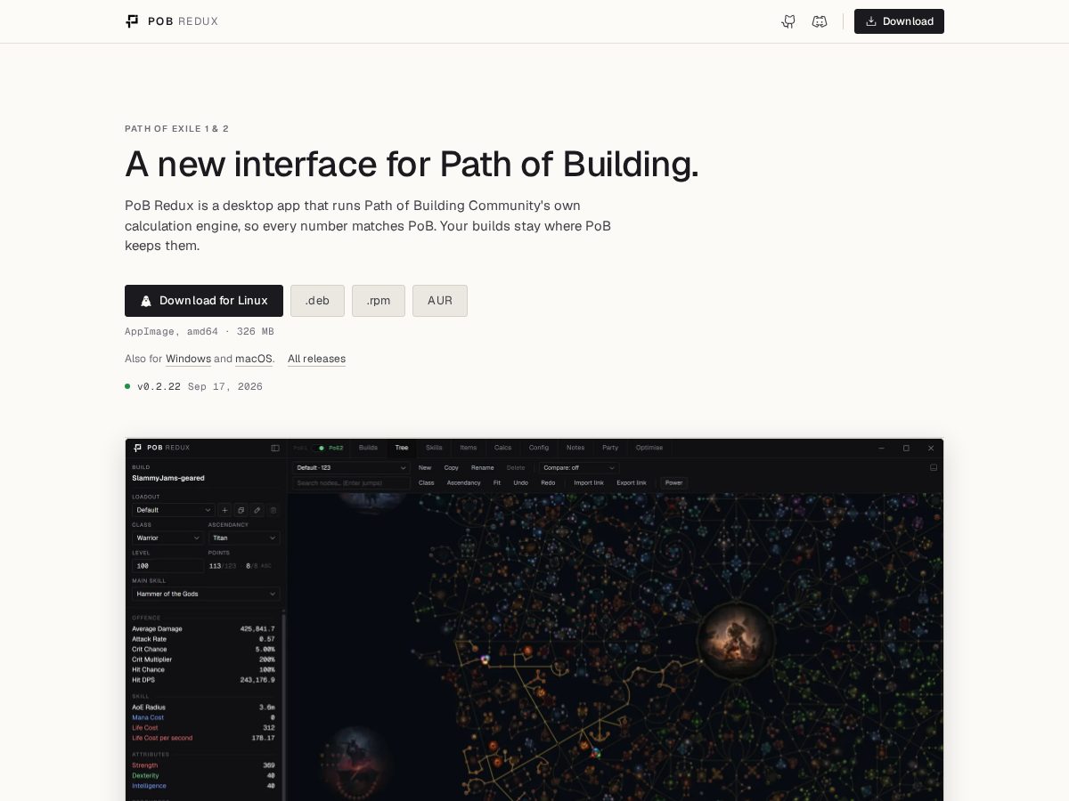 Landing-page snapshot of pobredux.com