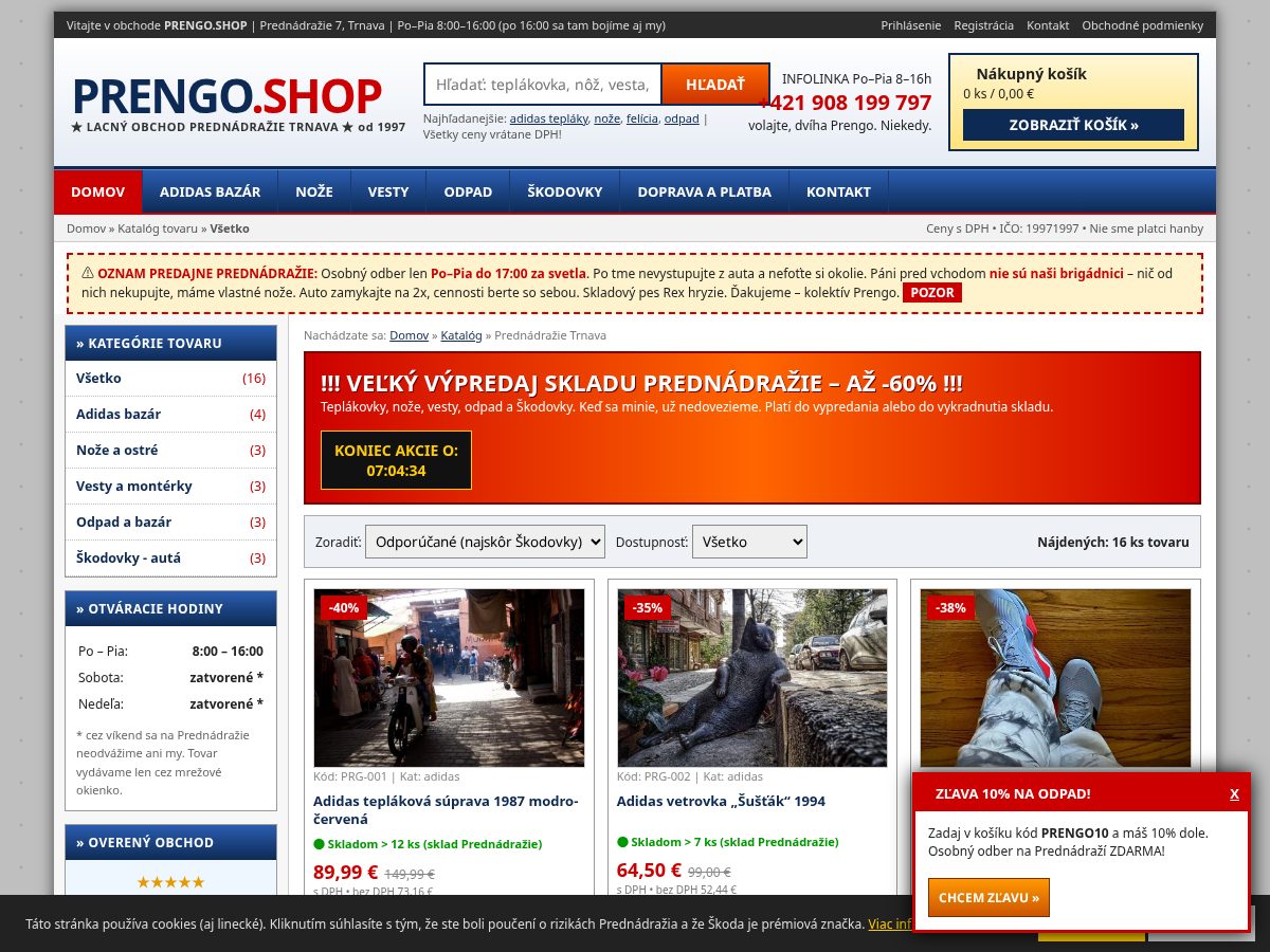 Landing-page snapshot of prengo.shop