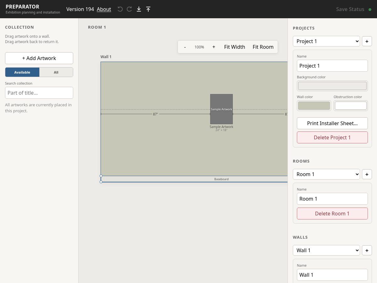 Landing-page snapshot of preparator.app