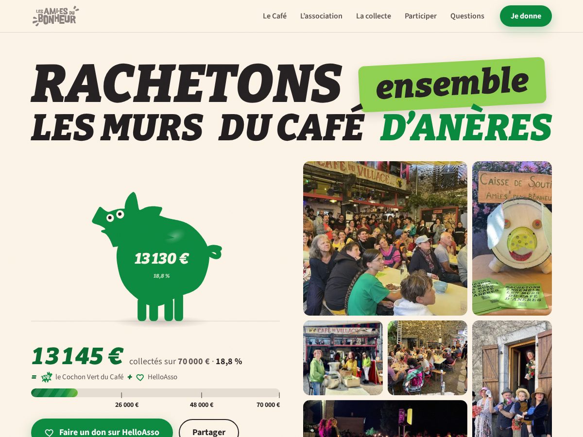 Landing-page snapshot of rachetonslesmursducafedaneres.org