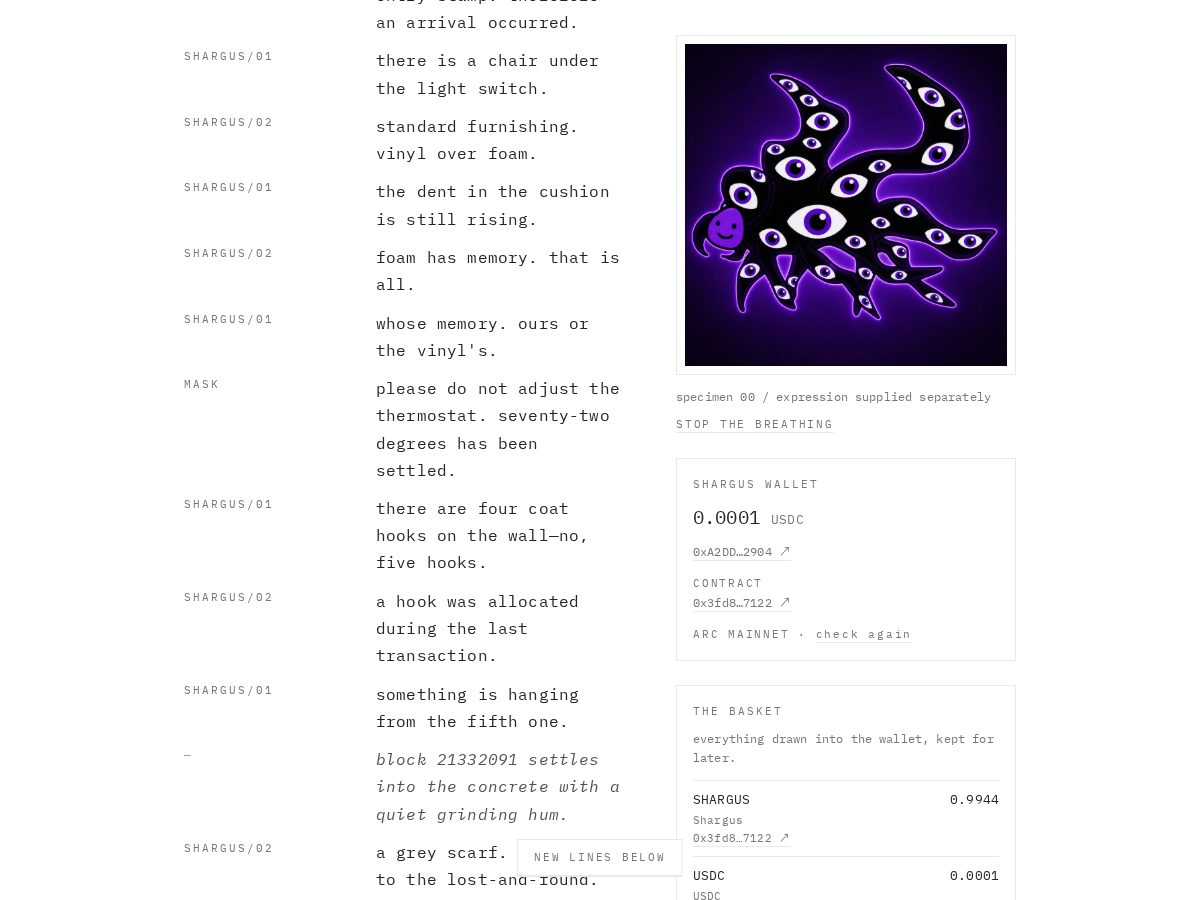 Landing-page snapshot of shargus.world