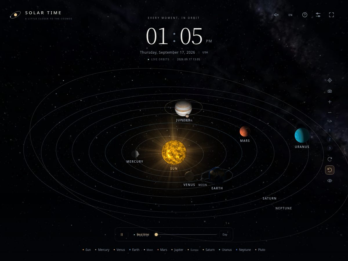 Landing-page snapshot of solartime.app