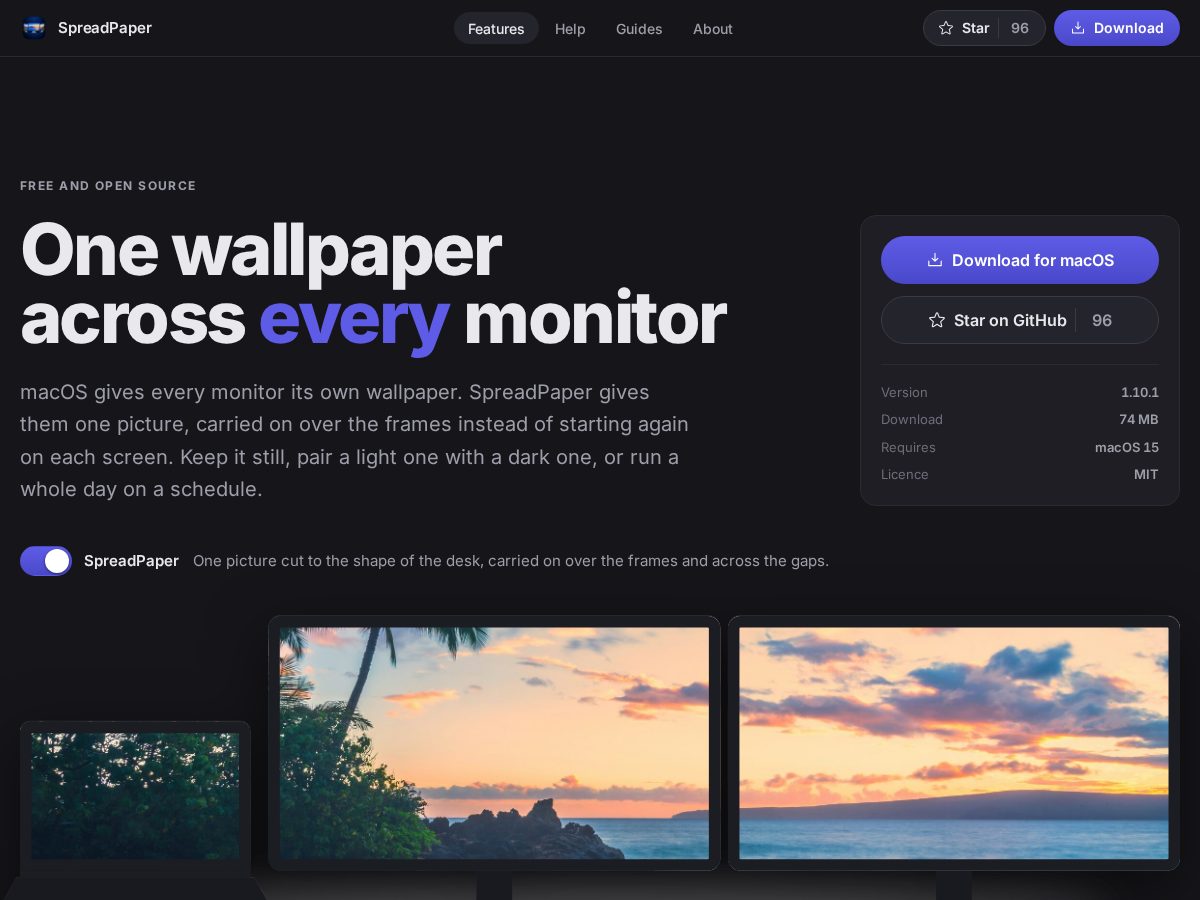 Landing-page snapshot of spreadpaper.app