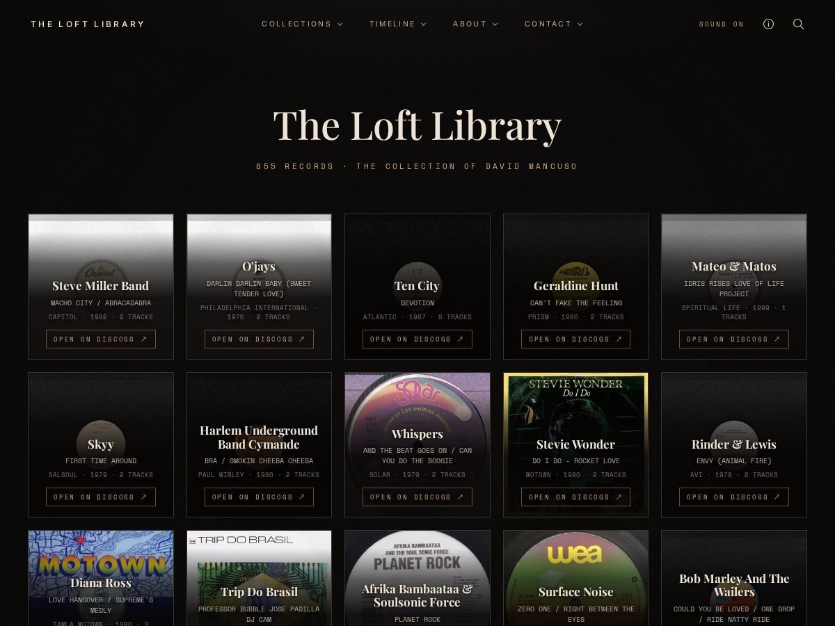 Landing-page snapshot of theloftlibrary.com