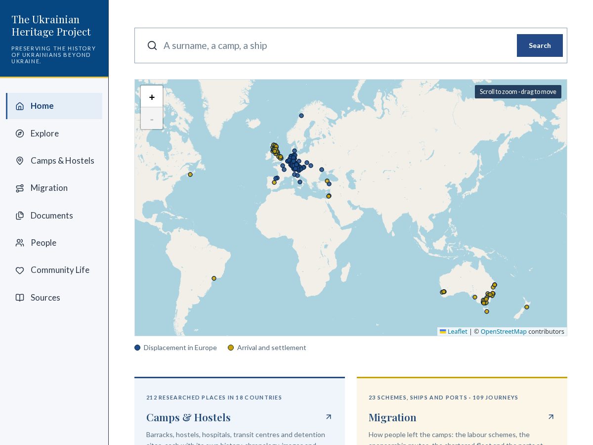 Landing-page snapshot of theuhp.org