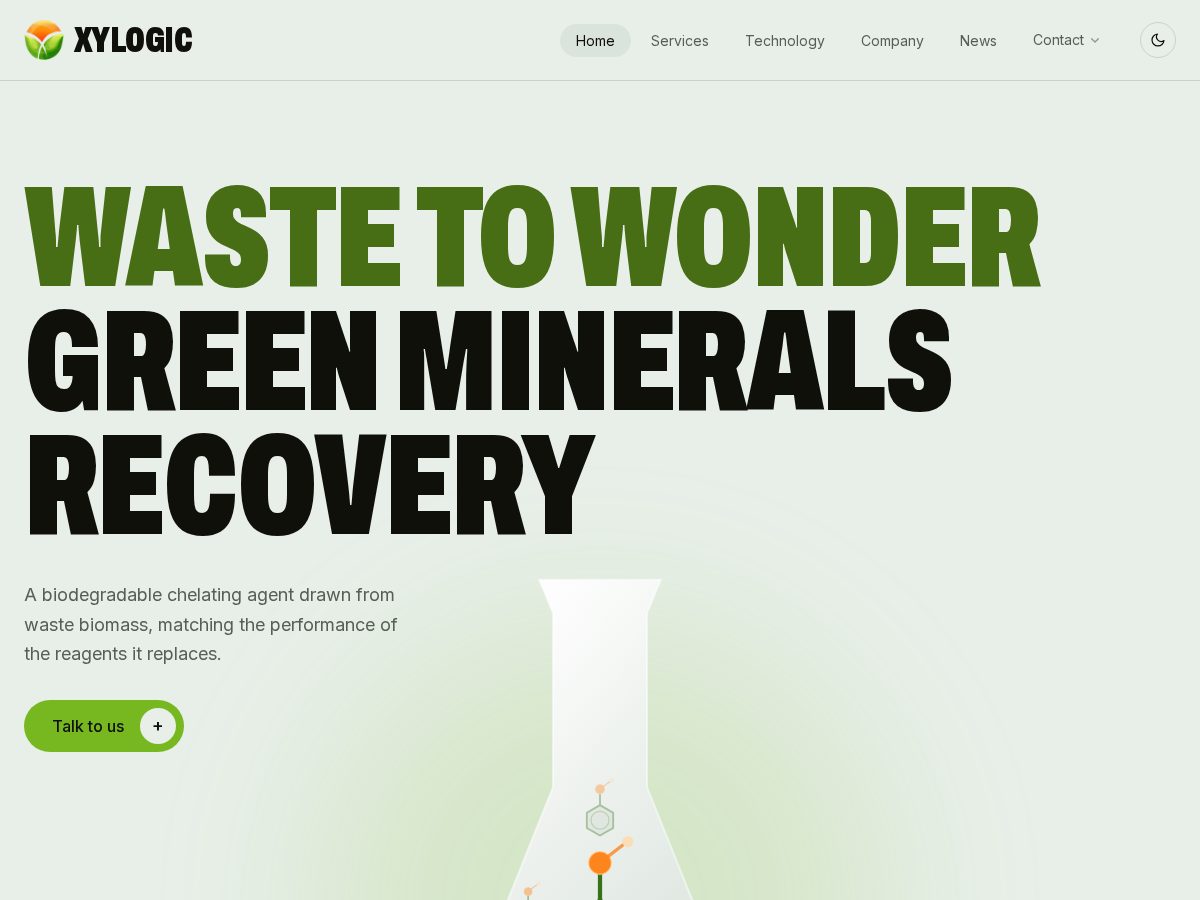 Landing-page snapshot of xylogic.online