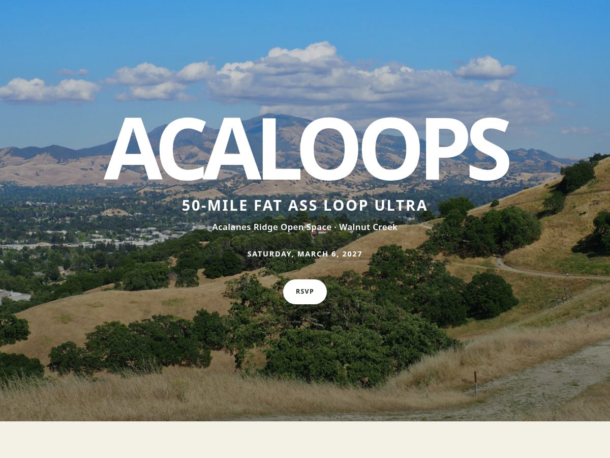Landing-page snapshot of acaloops.run