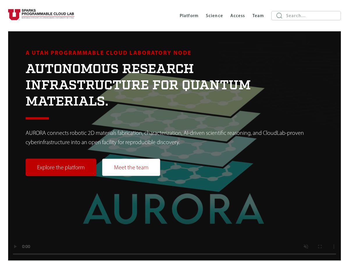 Landing-page snapshot of aurora-pcl.org