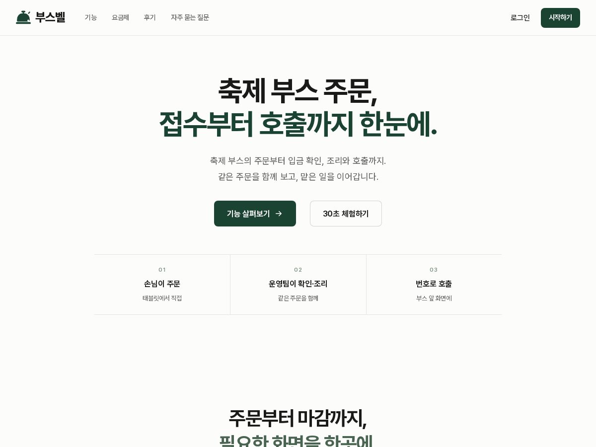 Landing-page snapshot of boothbell.com