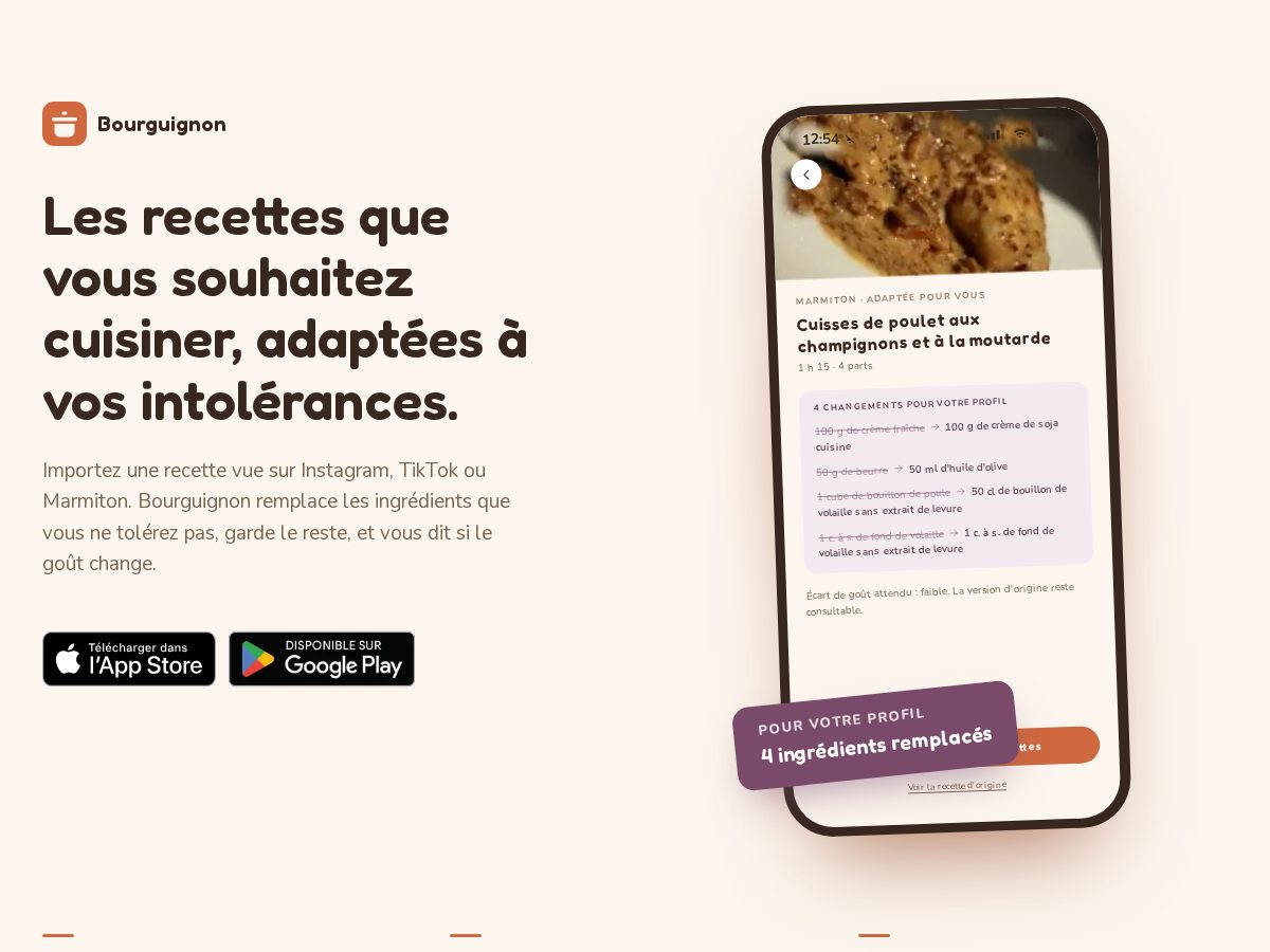 Landing-page snapshot of bourguignon.app