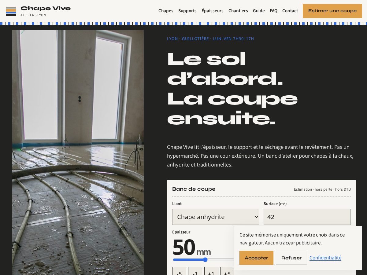 Landing-page snapshot of chapevive.casa