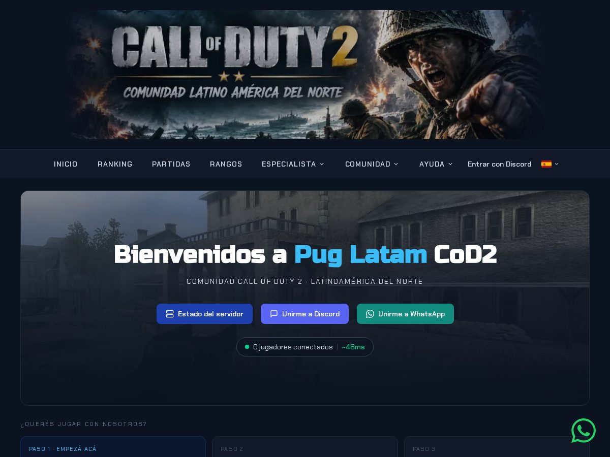Landing-page snapshot of cod2lan.com