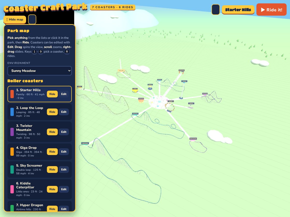 Landing-page snapshot of craftcoaster.com