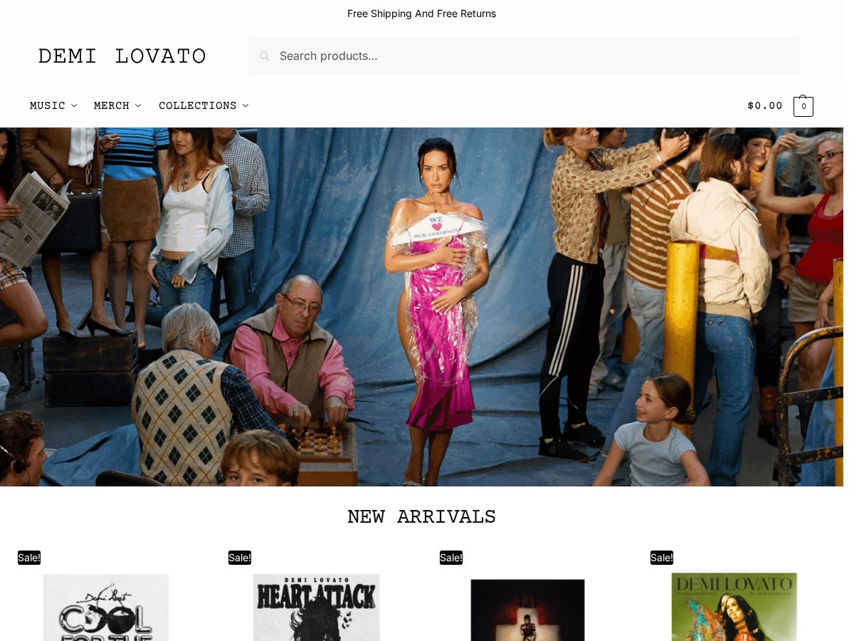 Landing-page snapshot of demilovatomall.com