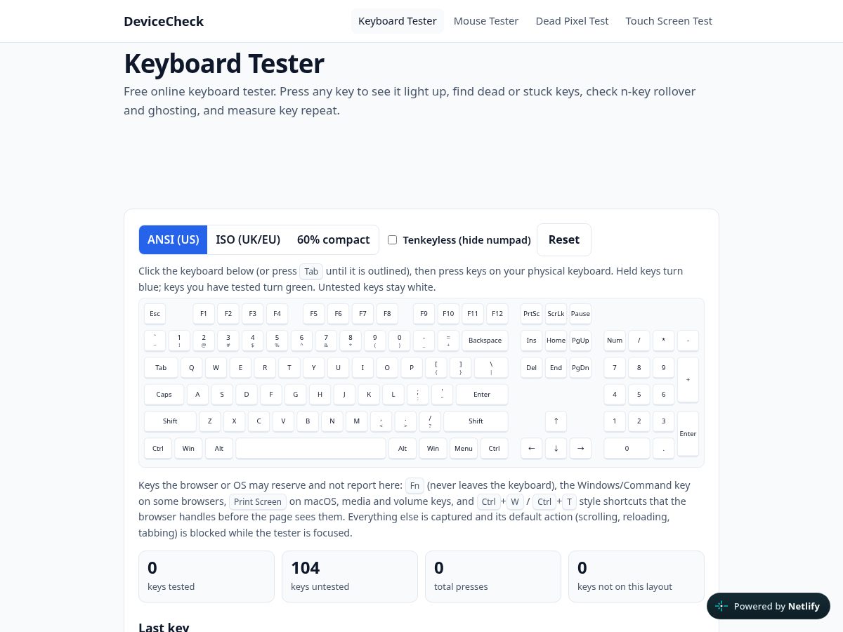 Landing-page snapshot of devicecheckhq.com