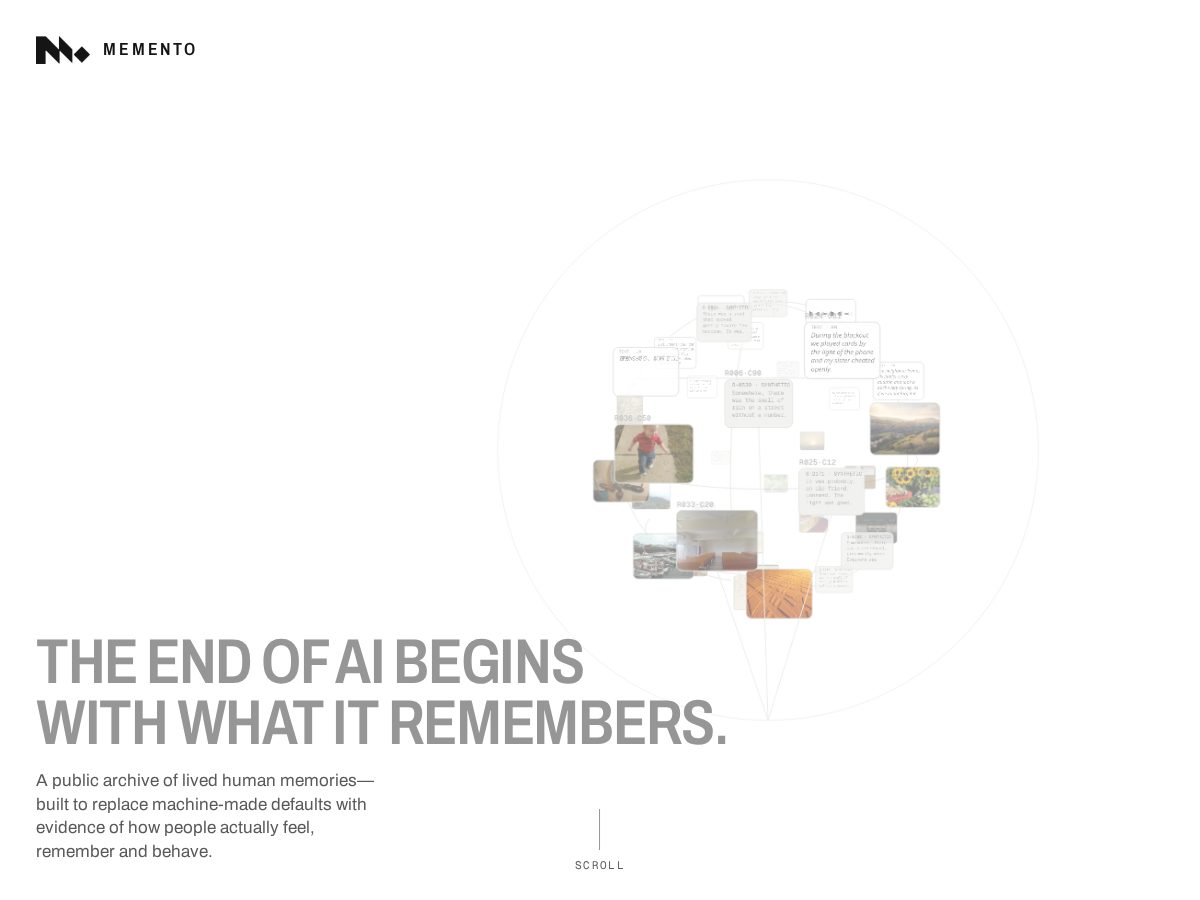 Landing-page snapshot of entermemento.com