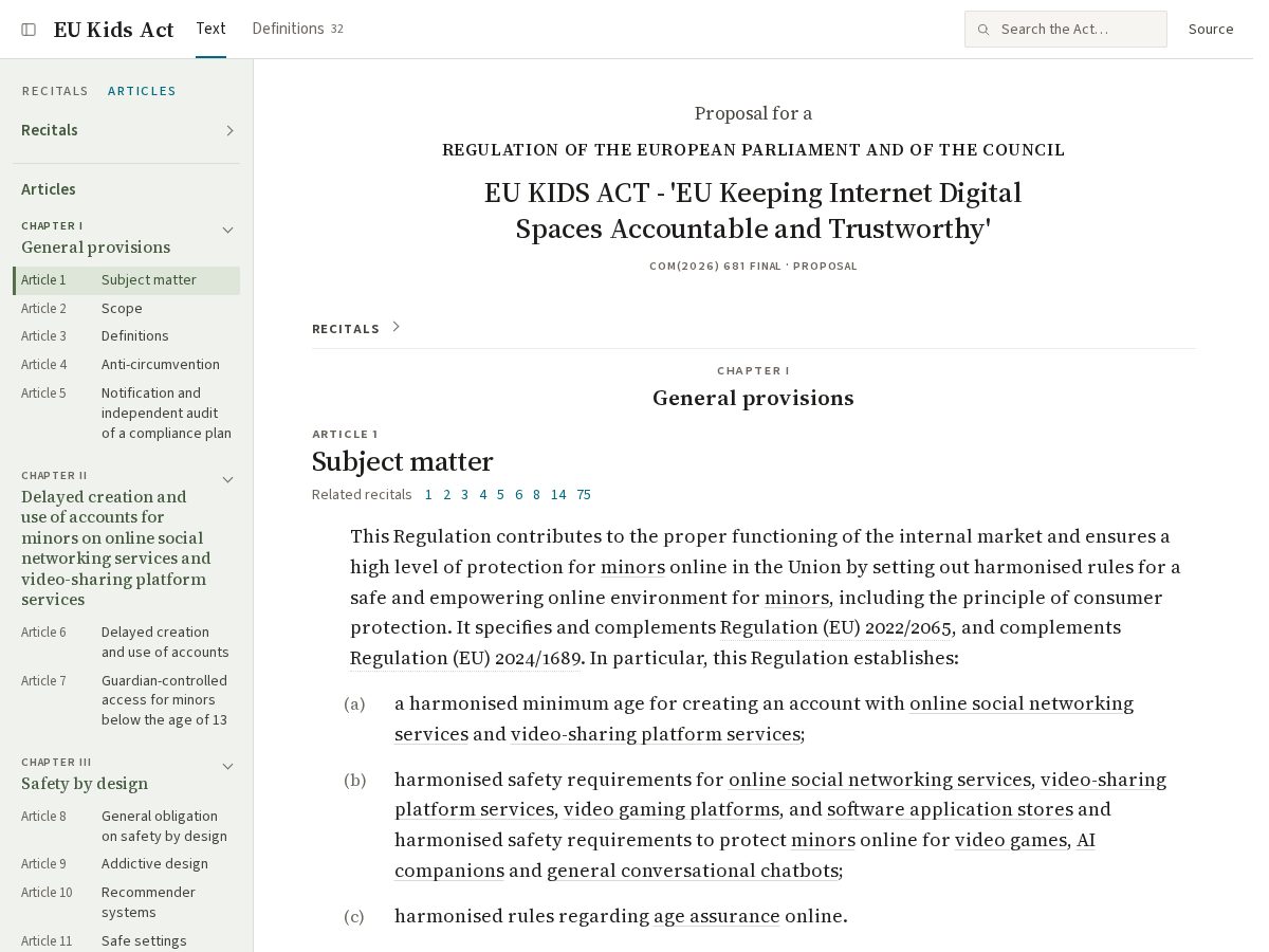 Landing-page snapshot of eu-kidsact.com