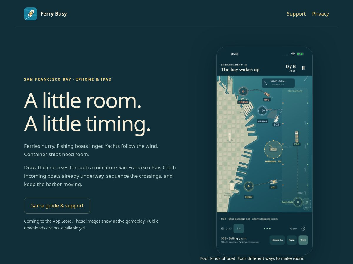 Landing-page snapshot of ferrybusy.com