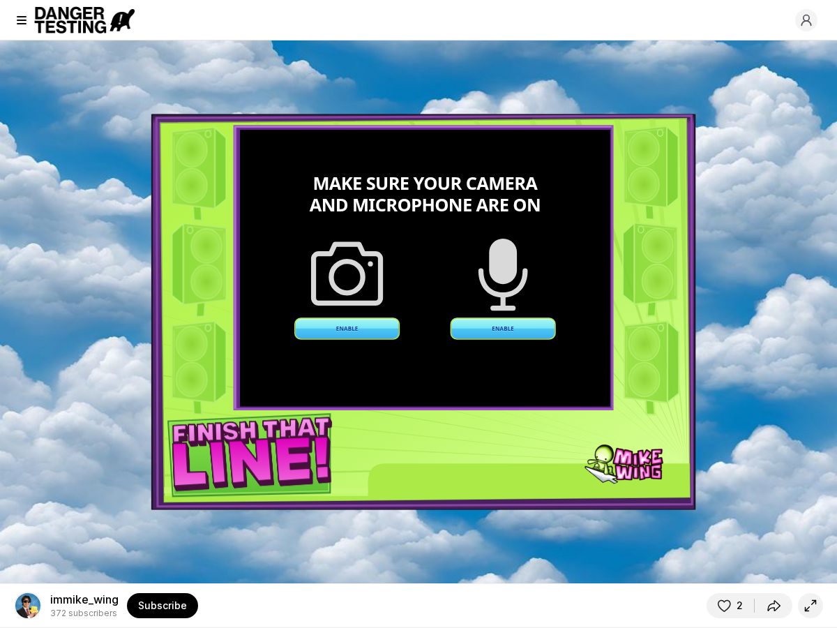Landing-page snapshot of finishthatline.com