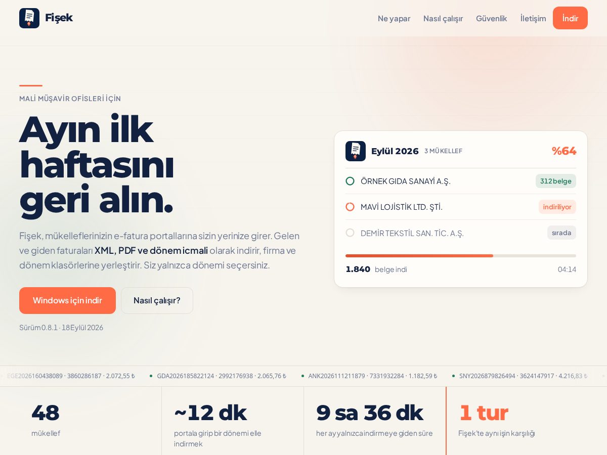 Landing-page snapshot of fisek.online