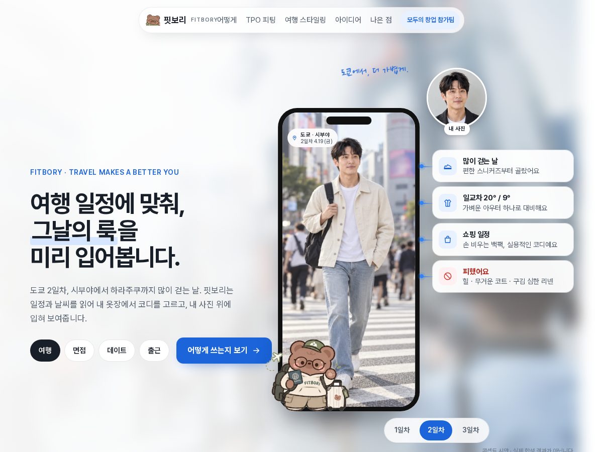 Landing-page snapshot of fitbory.com