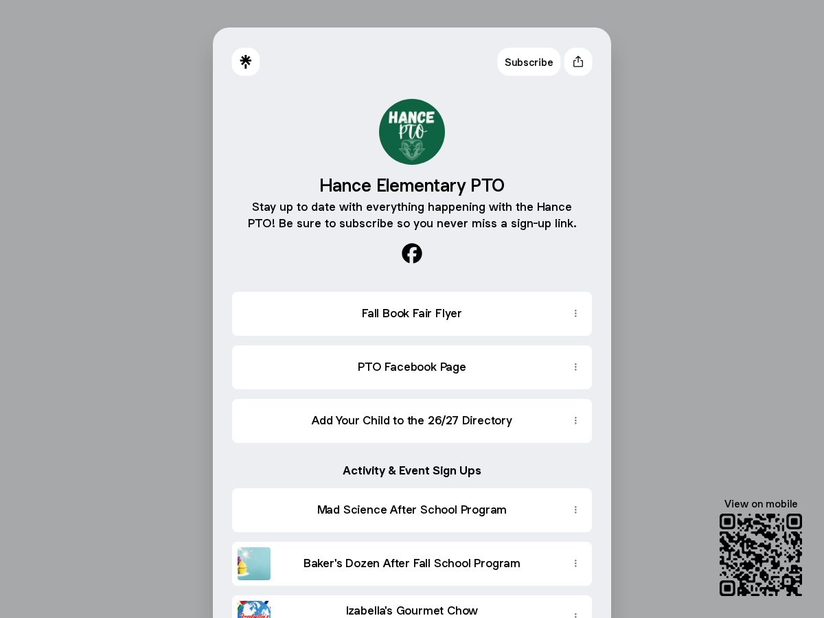 Landing-page snapshot of hancepto.org
