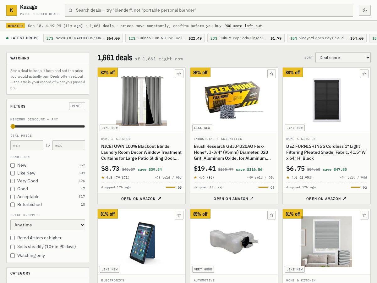 Landing-page snapshot of kuzago.com