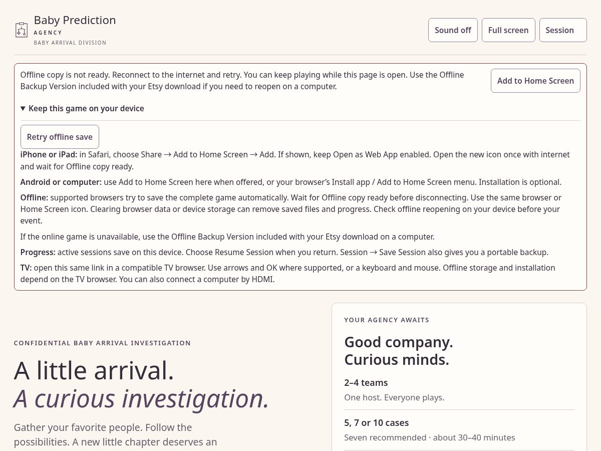 Landing-page snapshot of locketale.com