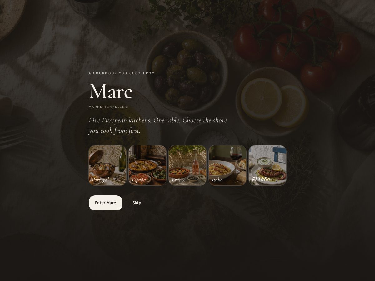 Landing-page snapshot of marekitchen.com