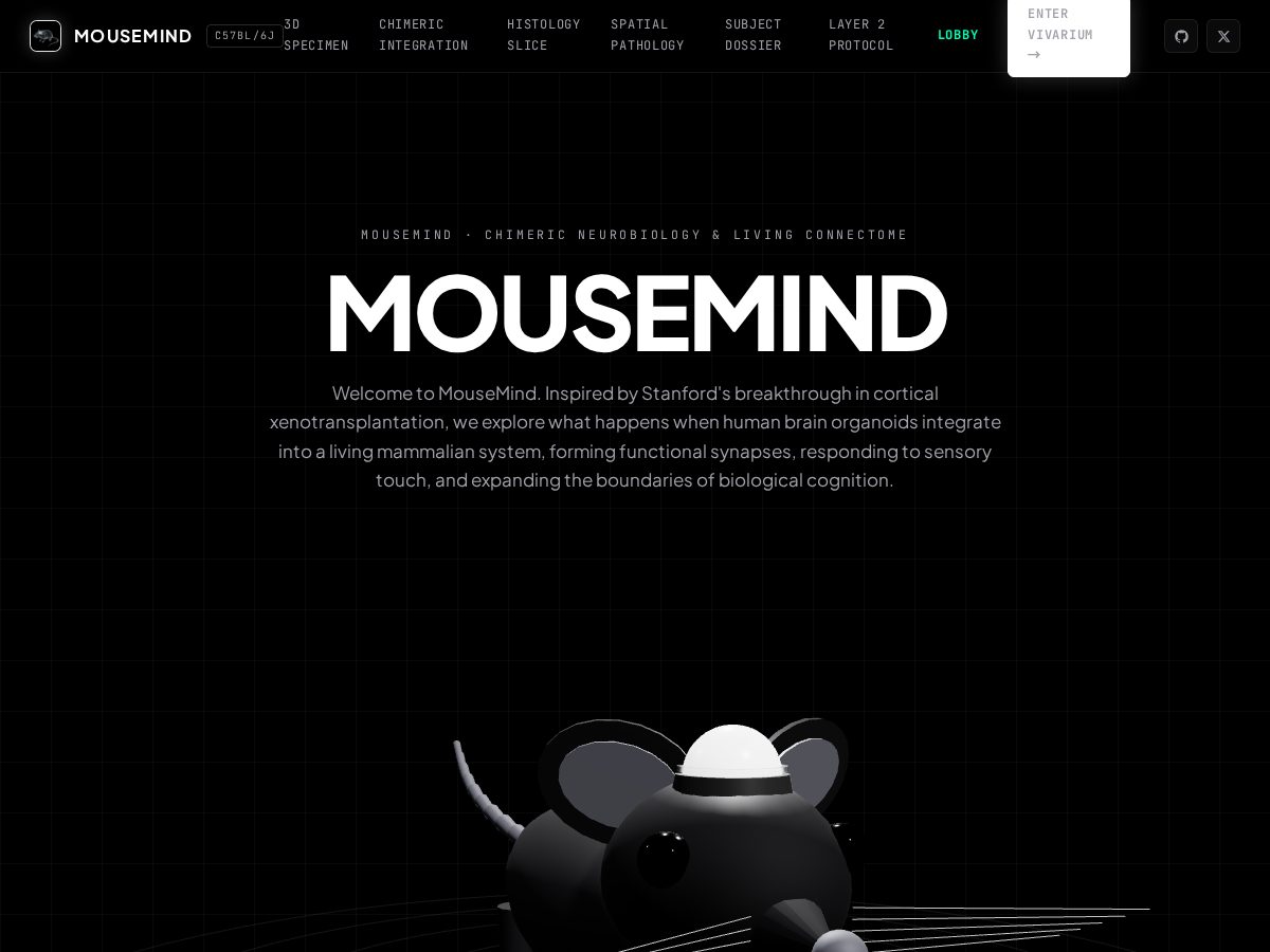 Landing-page snapshot of mousemind.tech