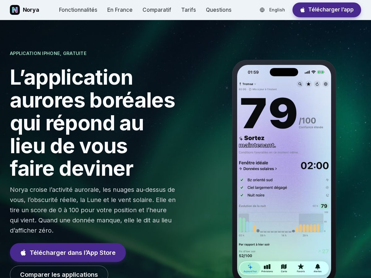 Landing-page snapshot of norya-app.com