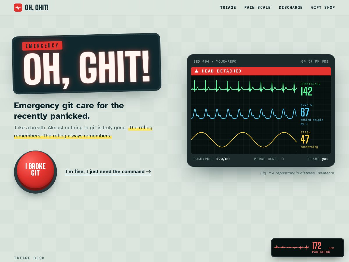 Landing-page snapshot of ohghit.com
