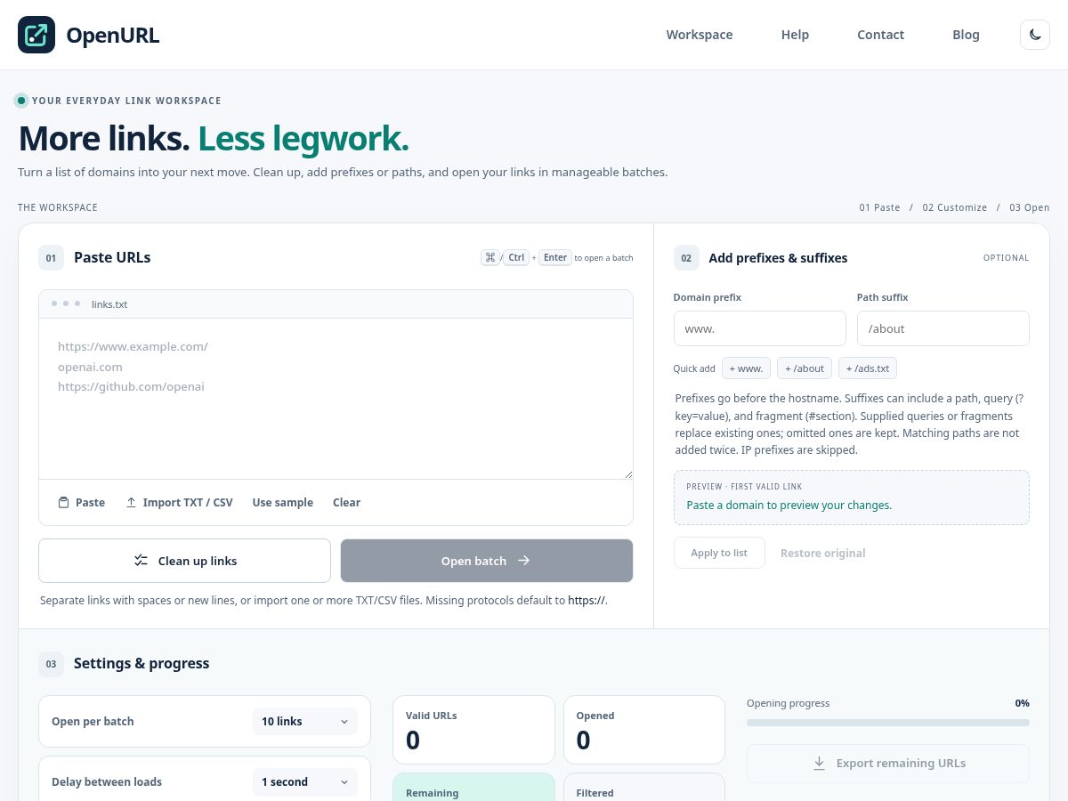 Landing-page snapshot of openurl.top