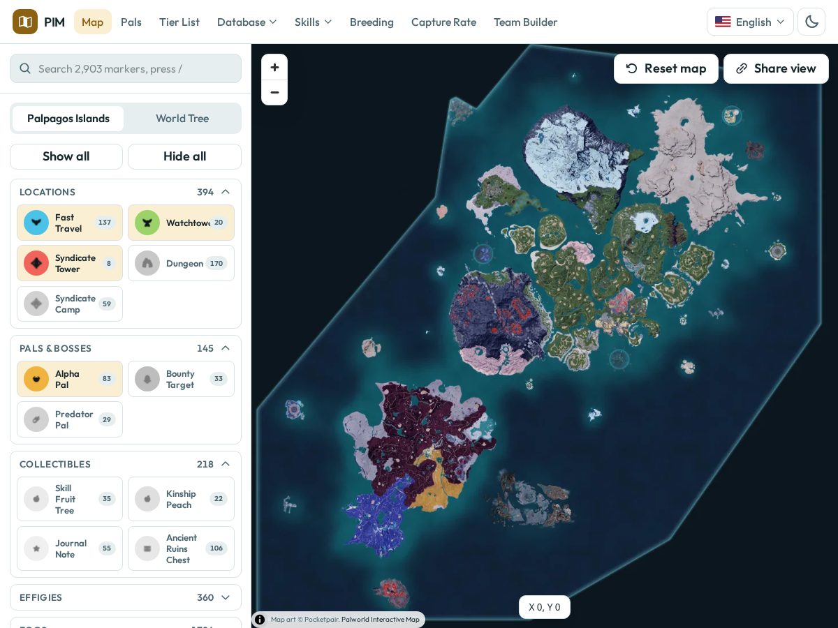 Landing-page snapshot of palworldinteractivemap.com