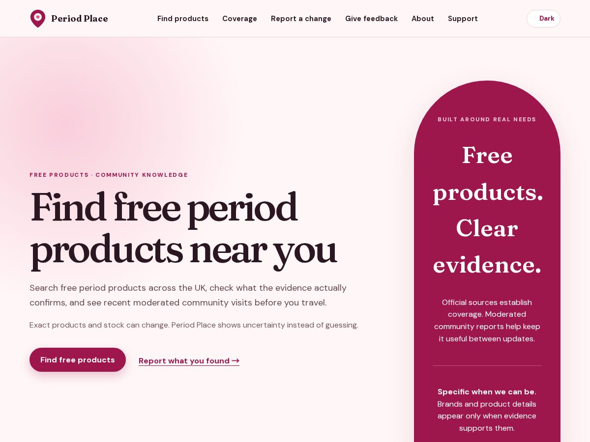 Landing-page snapshot of periodplace.org