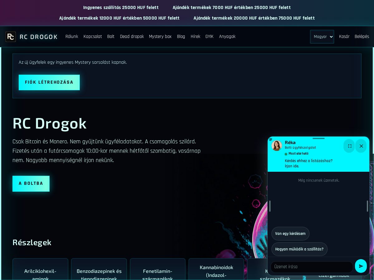 Landing-page snapshot of rcdrogok.com