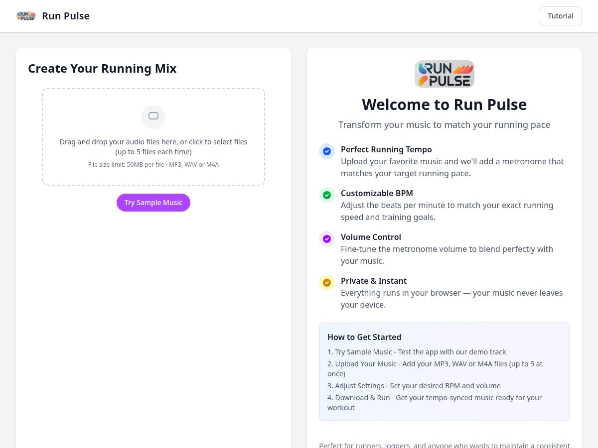 Landing-page snapshot of run-tempo.xyz