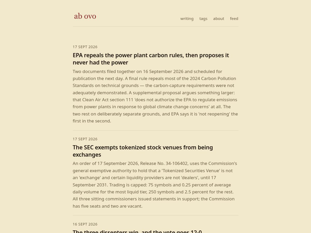 Landing-page snapshot of ab-ovo.net