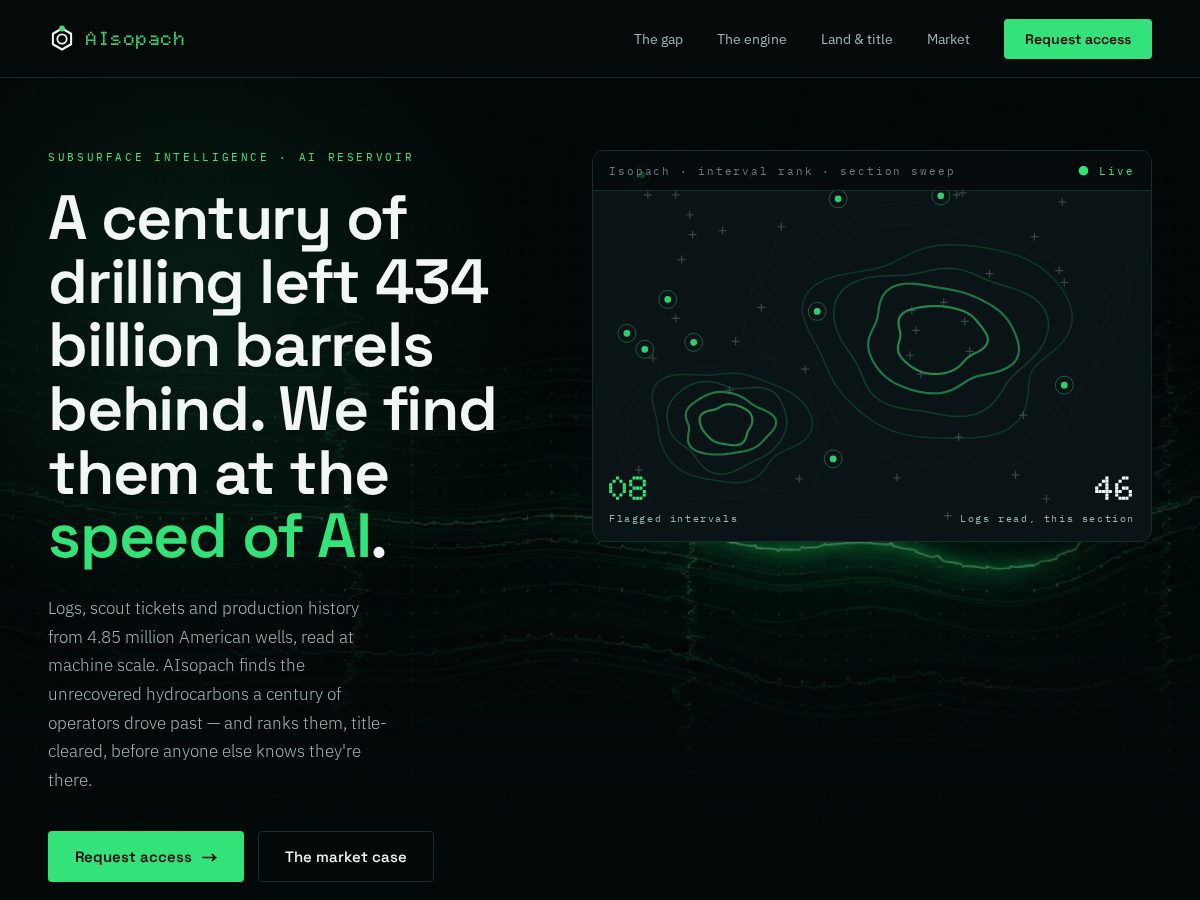 Landing-page snapshot of aisopach.com