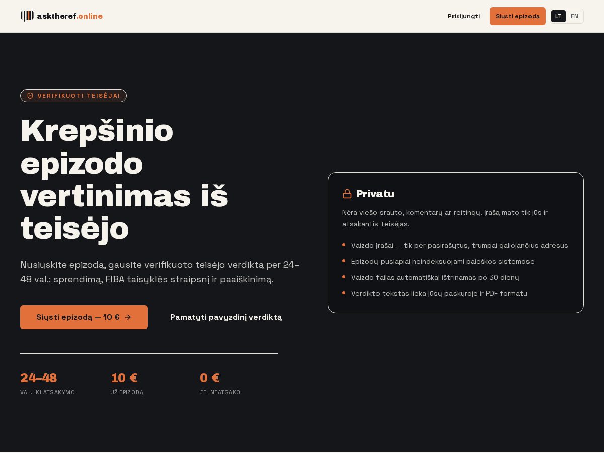 Landing-page snapshot of asktheref.online