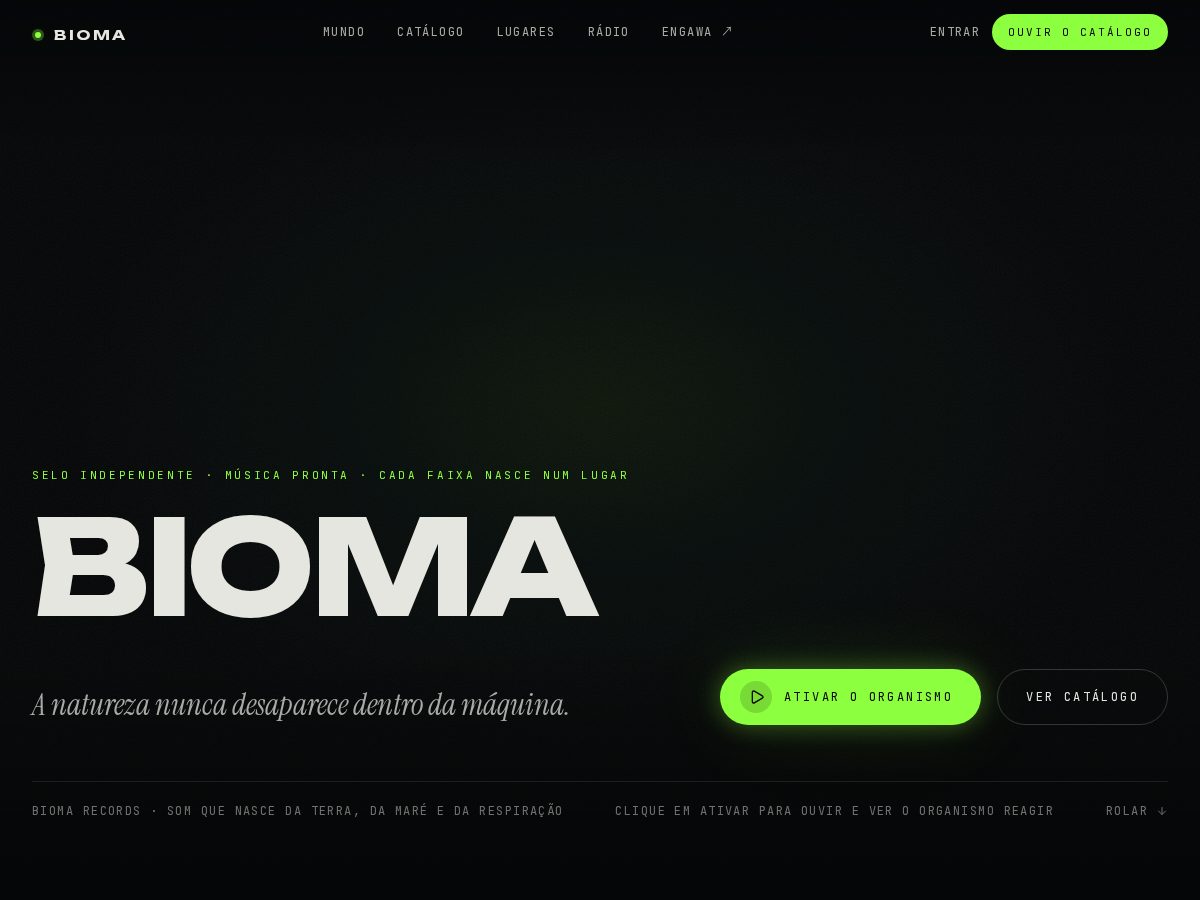 Landing-page snapshot of biomarecords.com