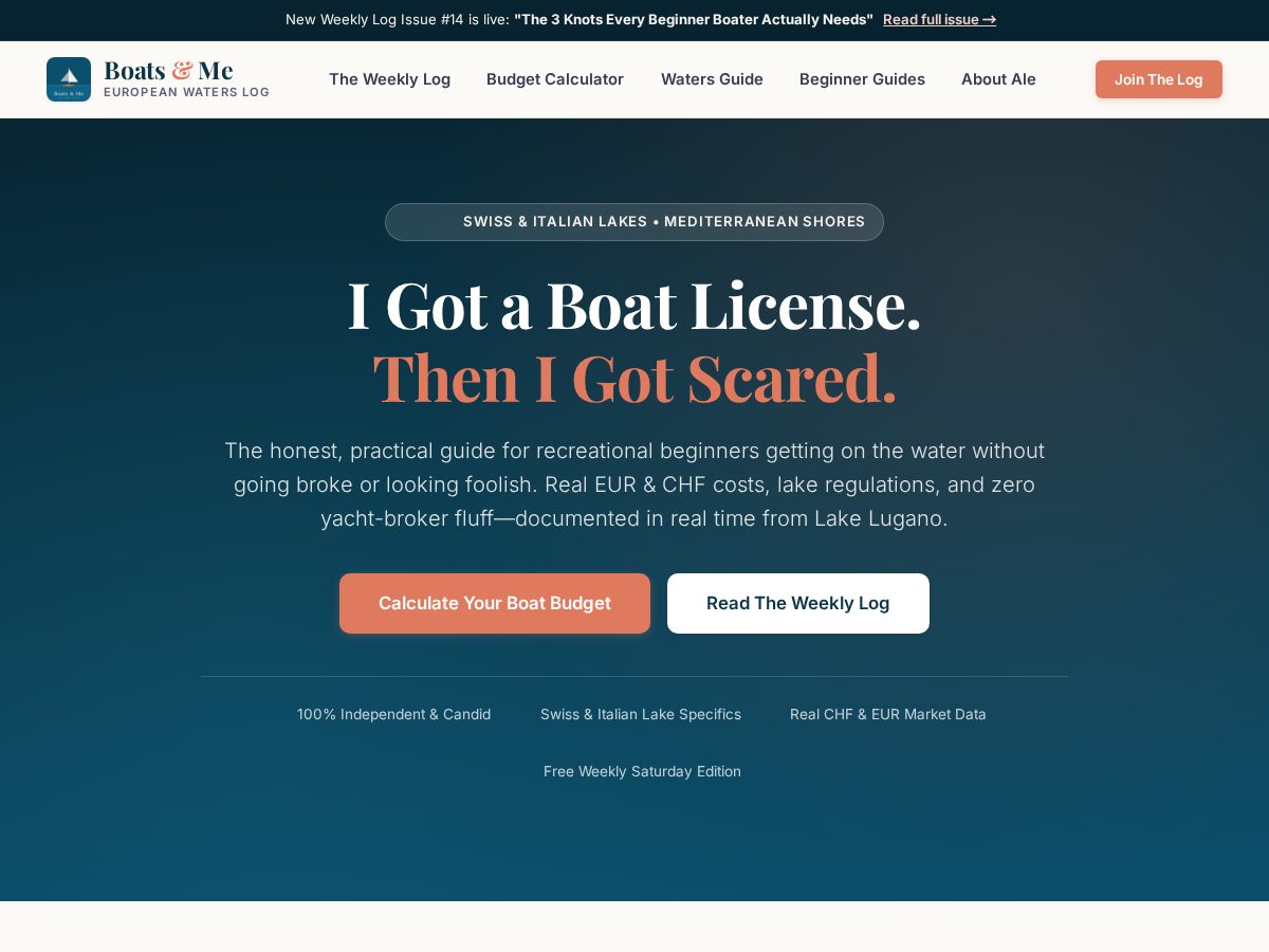 Landing-page snapshot of boatsandme.com