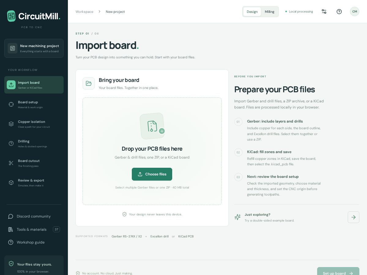 Landing-page snapshot of circuitmill.com