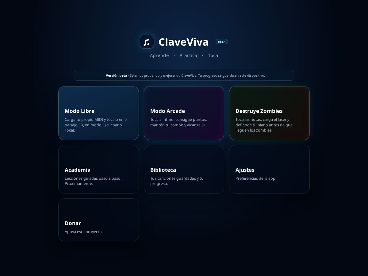 Landing-page snapshot of clavevivapiano.com