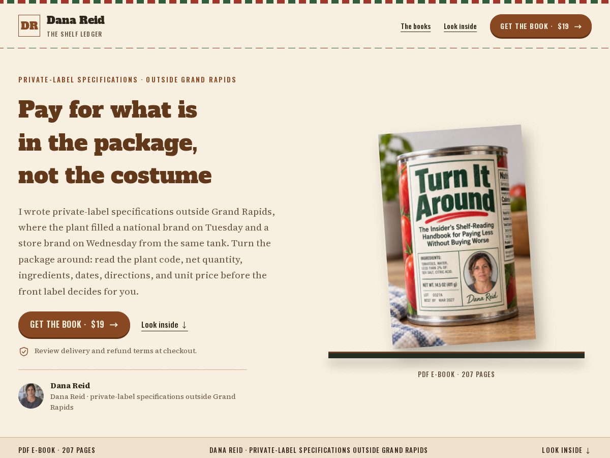 Landing-page snapshot of dana-consumer.com